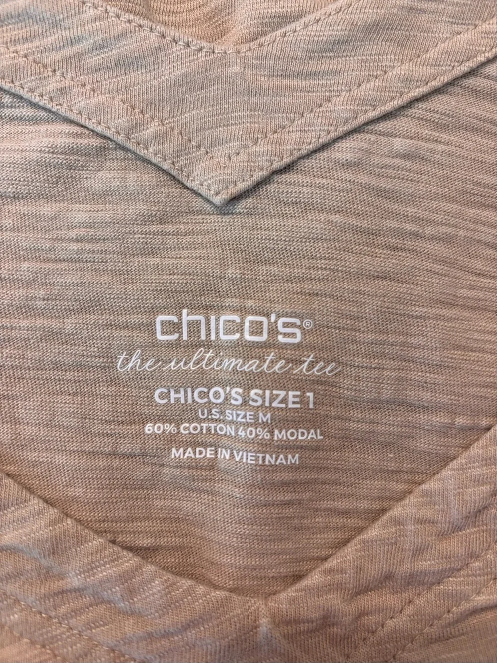 Chico’s Tan The Ultimate Tee Tank top - Picture 3 of 6